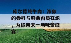  库尔德炖牛肉！浓郁的香料与鲜嫩肉质交织，为你带来一场味蕾盛宴！